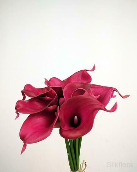 Real Touch Calla Lily bunch S2001-PUR - P_8561070413 - Silkflora ...