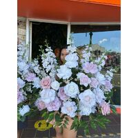 Classic Real Touch PINK AND WH FLORAL ARRANGEMENT