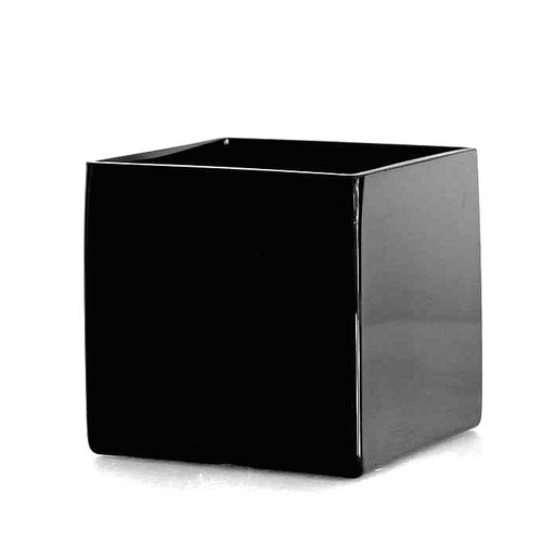 20221 Square Ceramic Vase 20221 BLK