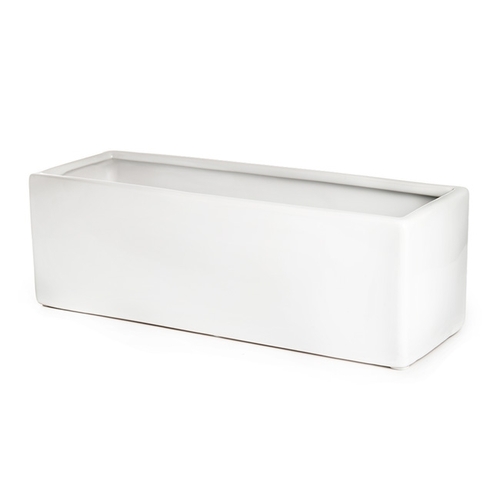 Ceramic Bondi Rectangle Trough White 20225WH