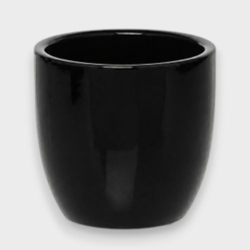 Ceramic Orchid Pot Black - 20331BK 