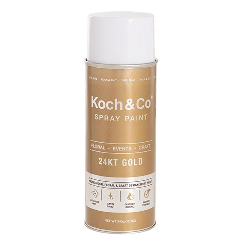 Floral Event Craft Spray Paint Metallic 24KT Pure Gold 340g 2301003