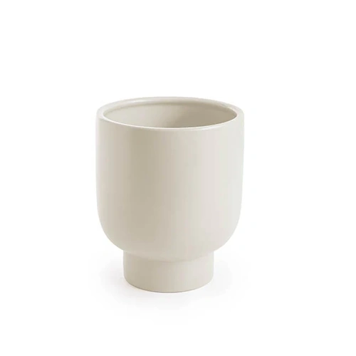 Ceramic Buffalo Pot Planter - 461122WH