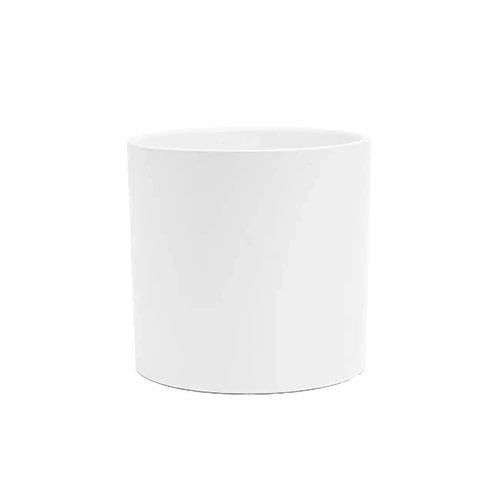 Ceramic Cylinder Dan Plant Pot 466124WH