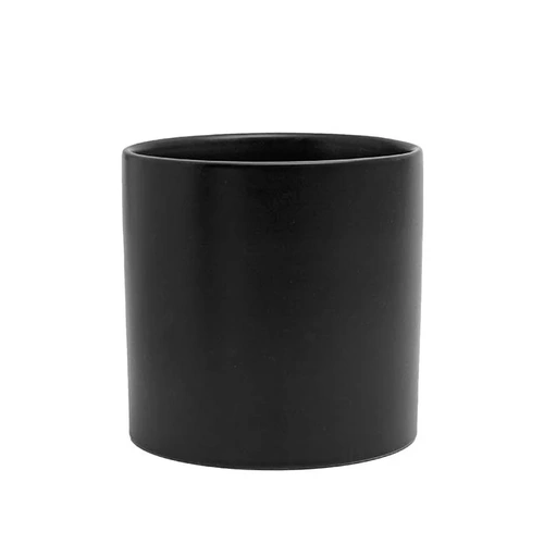 Ceramic Cylinder Dan Plant Pot 466125BK
