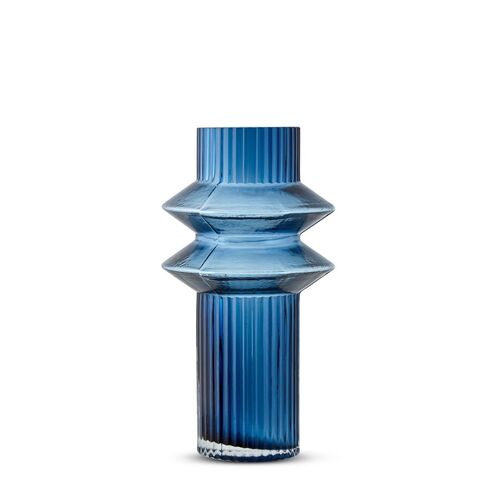 Aswan Vase Ink Blue (S)