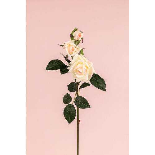 Real touch Rose spray x 3 blooms FB0117-CHAM