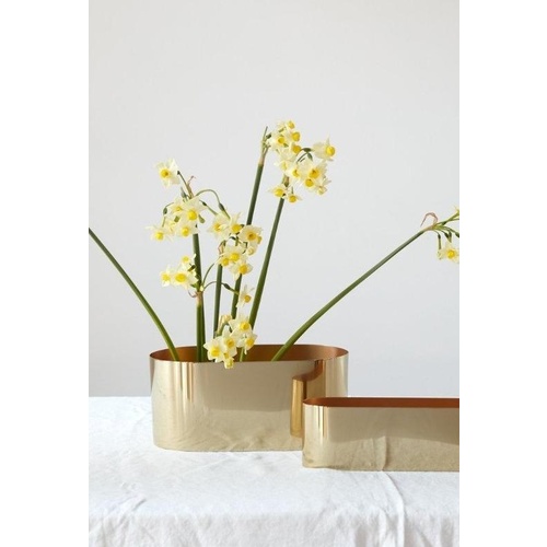 MEDIUM LOVE BOAT BRASS VESSEL FVP