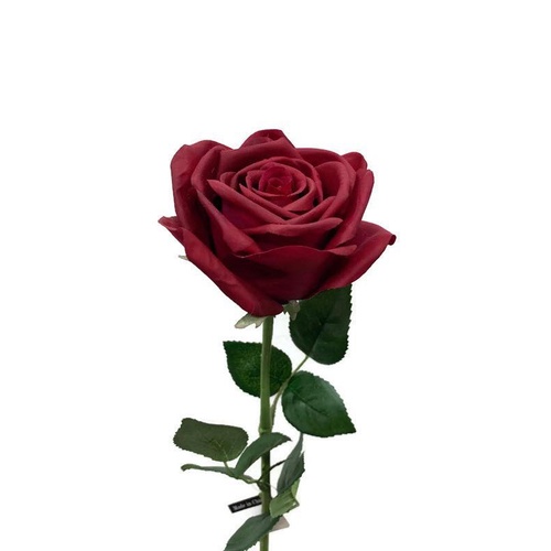 Burgundy Real Touch Rose Open Bloom GL12734