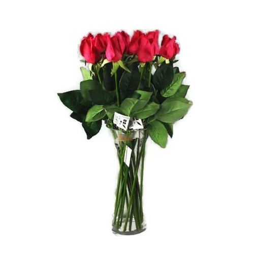 Real Touch rose Bud GL12743-FUCH