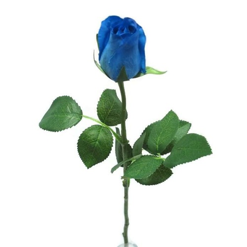 Blue Real Touch open Rose Bud GL12764