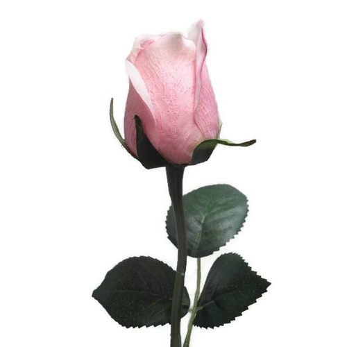 Real Touch Rose Open Bud Pink Ice GL12779