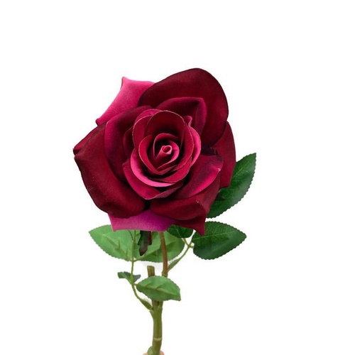 Single Flannel Rose HF4432-BUR