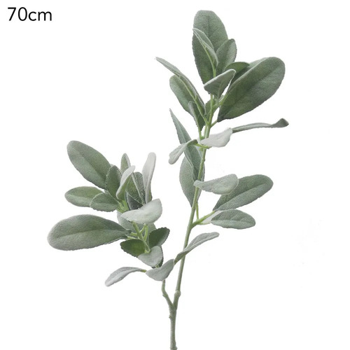 Flocked lambs Ear Spray L45GR
