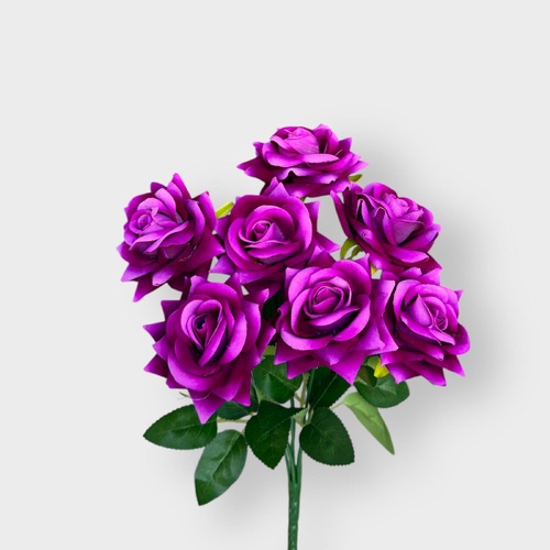 Velvet Rose Bunch LB084-PUR