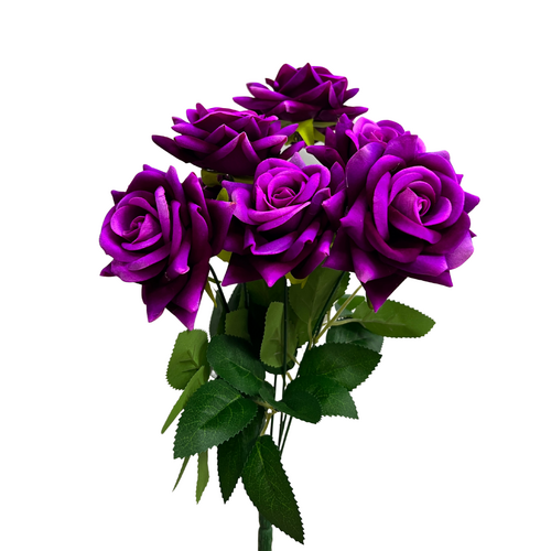 Velvet Rose Bunch LB084-PUR