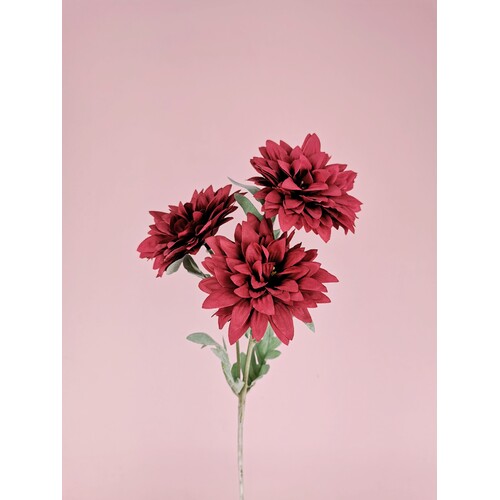 Dahlia Spray 3 heads LB118-BUR