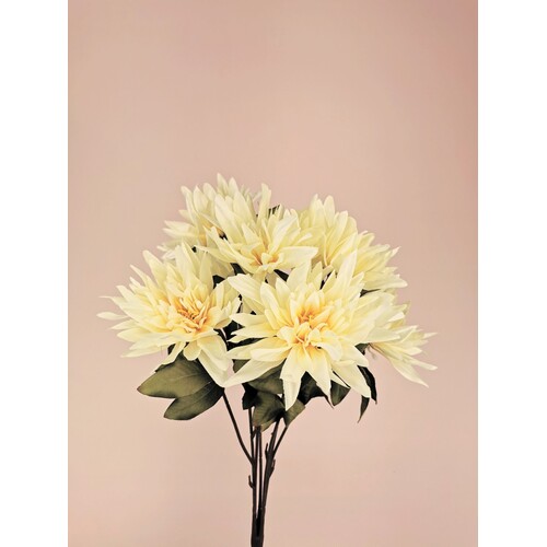 Dahlia Spray 7 heads bunch LB119-CRM