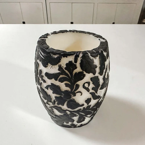 Damask Leaf 4" Hurricane NLC-DL-BW4H