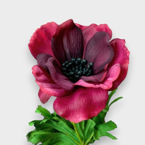 Real touch Anemone Burgundy QD0002-BUR