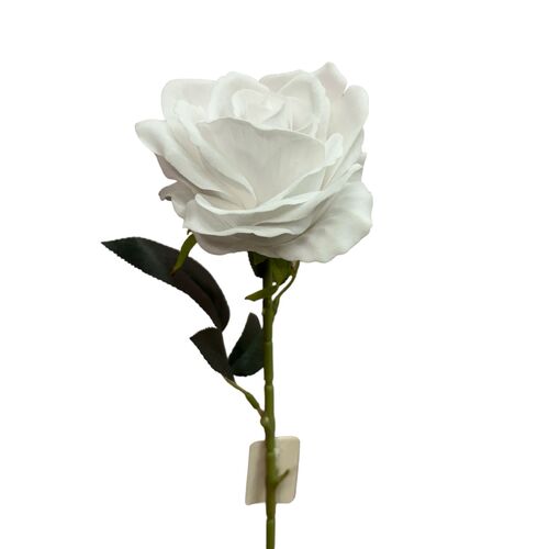 Velvet White Rose QD1794-WHT