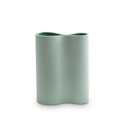 Ribbed Infinity Vase Blue (M)