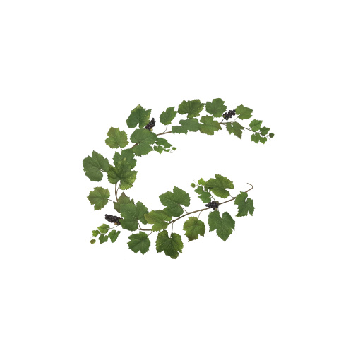 Grape Leaf Ivy Garland with fruit S2604