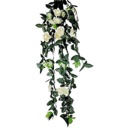 White Rose Hanging Spray S3343