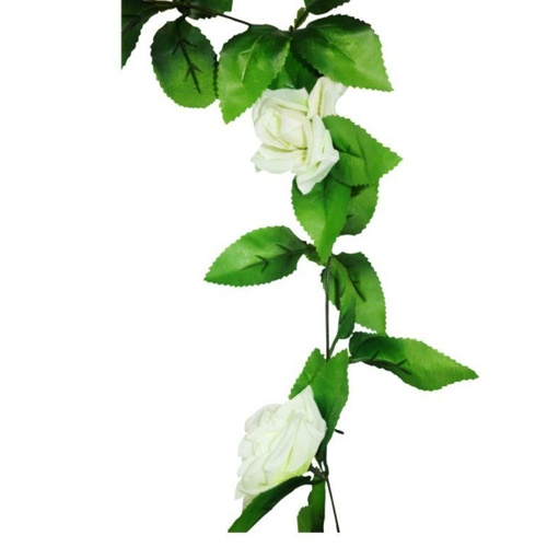 S3527 Rose garland WHITE