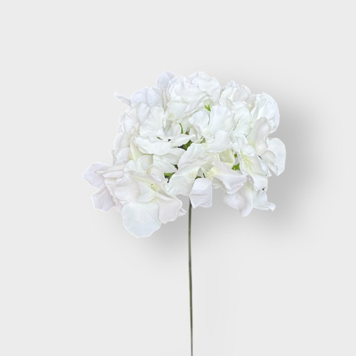 Single White Hydrangea Pick S4715WH
