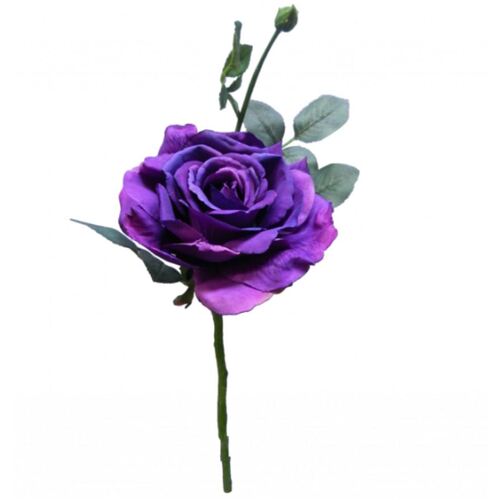 Large Open Rose S5714-PUR
