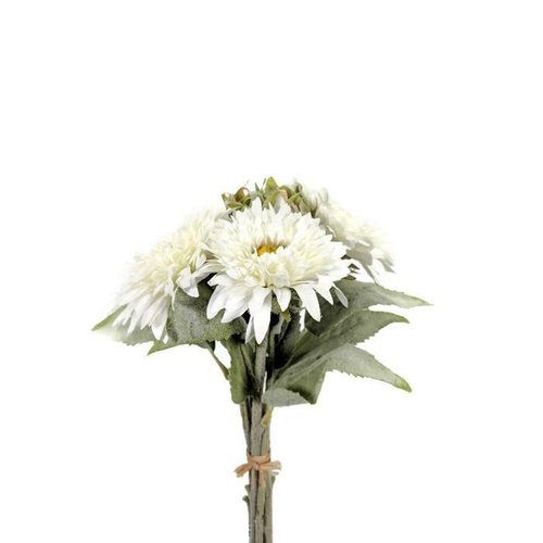 6 head Gerbera bunch SM002-WHITE