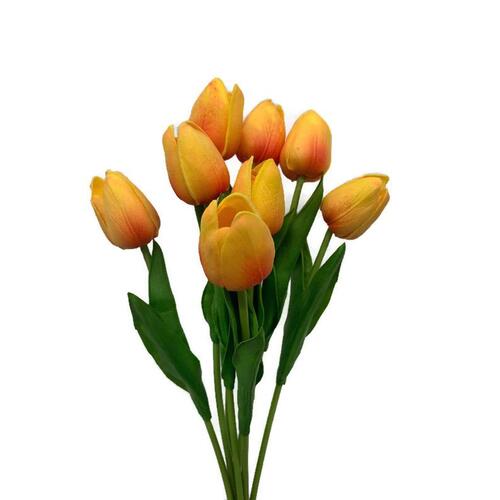 Real Touch Tulip Bunch x 8 stems SM111-OR