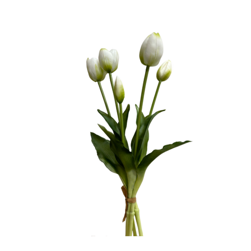 Real Touch Tulip bunch SM151-WH