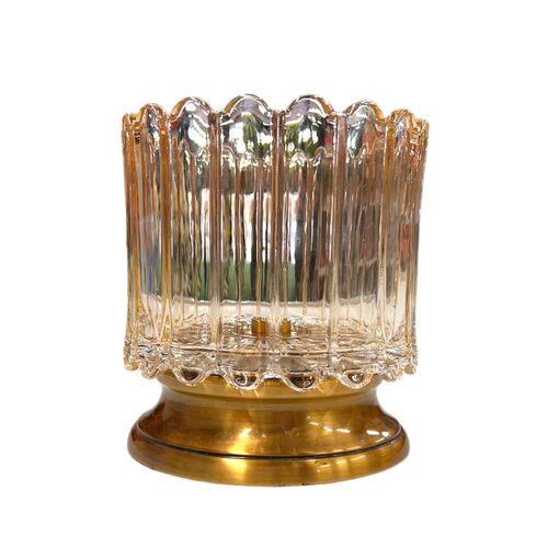 Glass brass Vase Tall VSF001-S