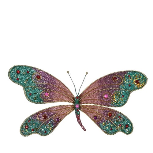 Christmas ZARA JEWEL BUTTERFLY CLIP LARGE BLUE X230816