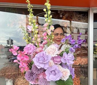 Lilac & Pink Centrepiece Tutorial